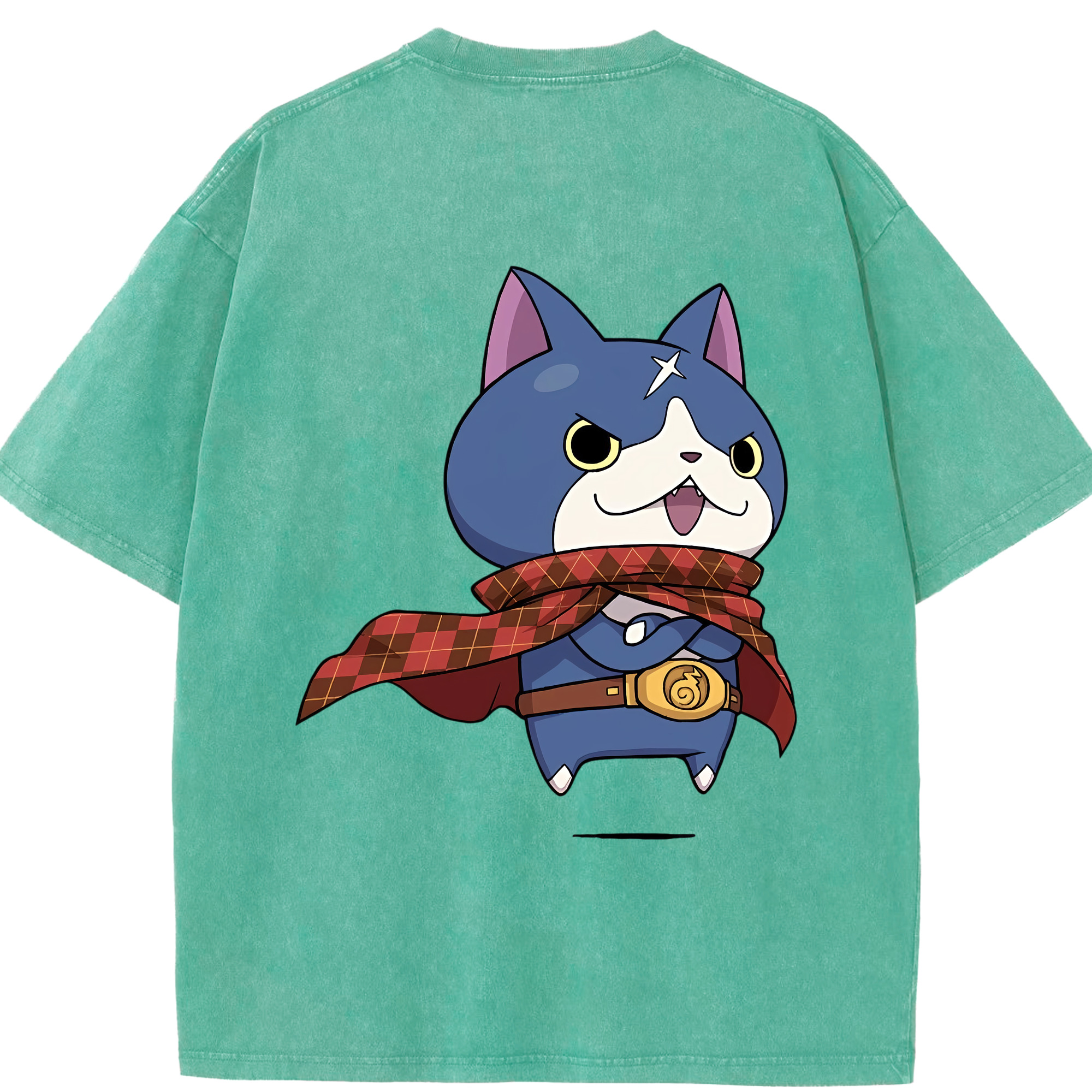 （画像用） 妖怪ウォッチ Yo-kai Watch 綿100% ヴィンテージ風 半袖Tシャツ（背面プリント）